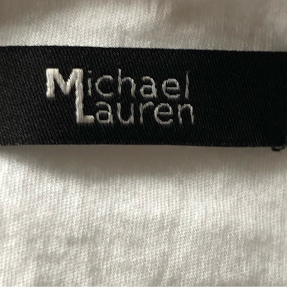 Michael Lauren White Cotton Oversized Dolman Sleeve Top - Picture 6 of 10